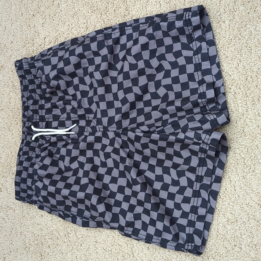 Old Navy Checkered Swim Trunks Size XL Kids